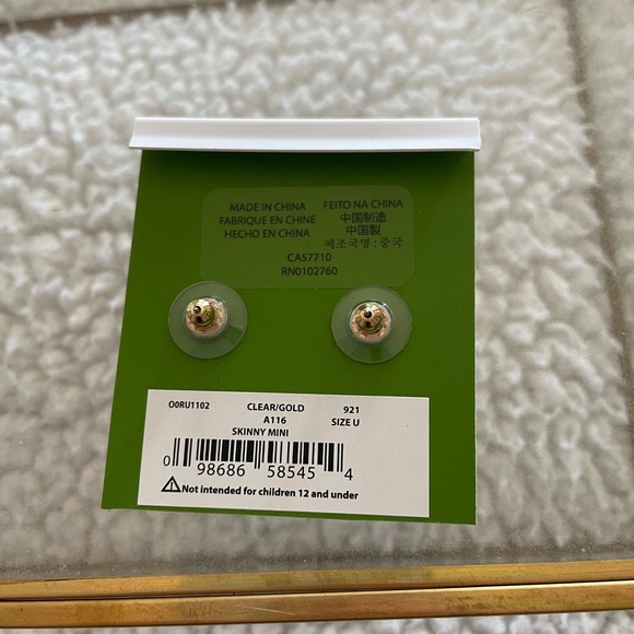 Kate Spade ribbon bow bangle bracelet & earring set - Picture 4 of 9